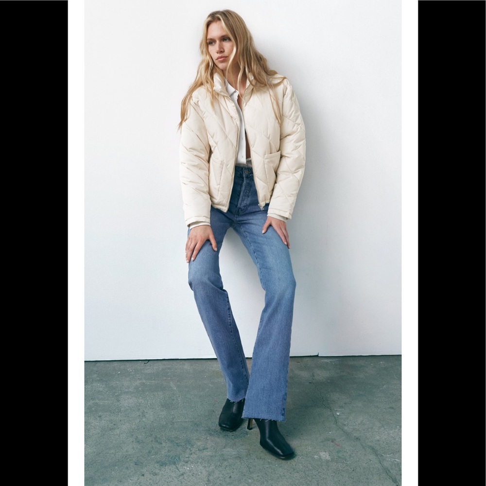 Zara Puffer Jacket With Patch Pockets - image 2